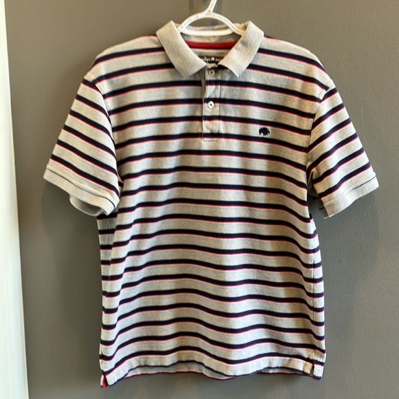 Raging Bull Gray, Blue & Red Men’s Polo Size Large - Picture 5 of 13